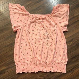 Children’s Place Girls Floral Smocked Top